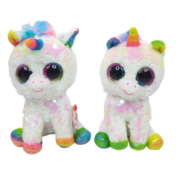 Ty Flippables Pixy Unicorn Plush Changing Sequins 7 Inch Stuffed Animal Toys Lot - Picture 3 of 10